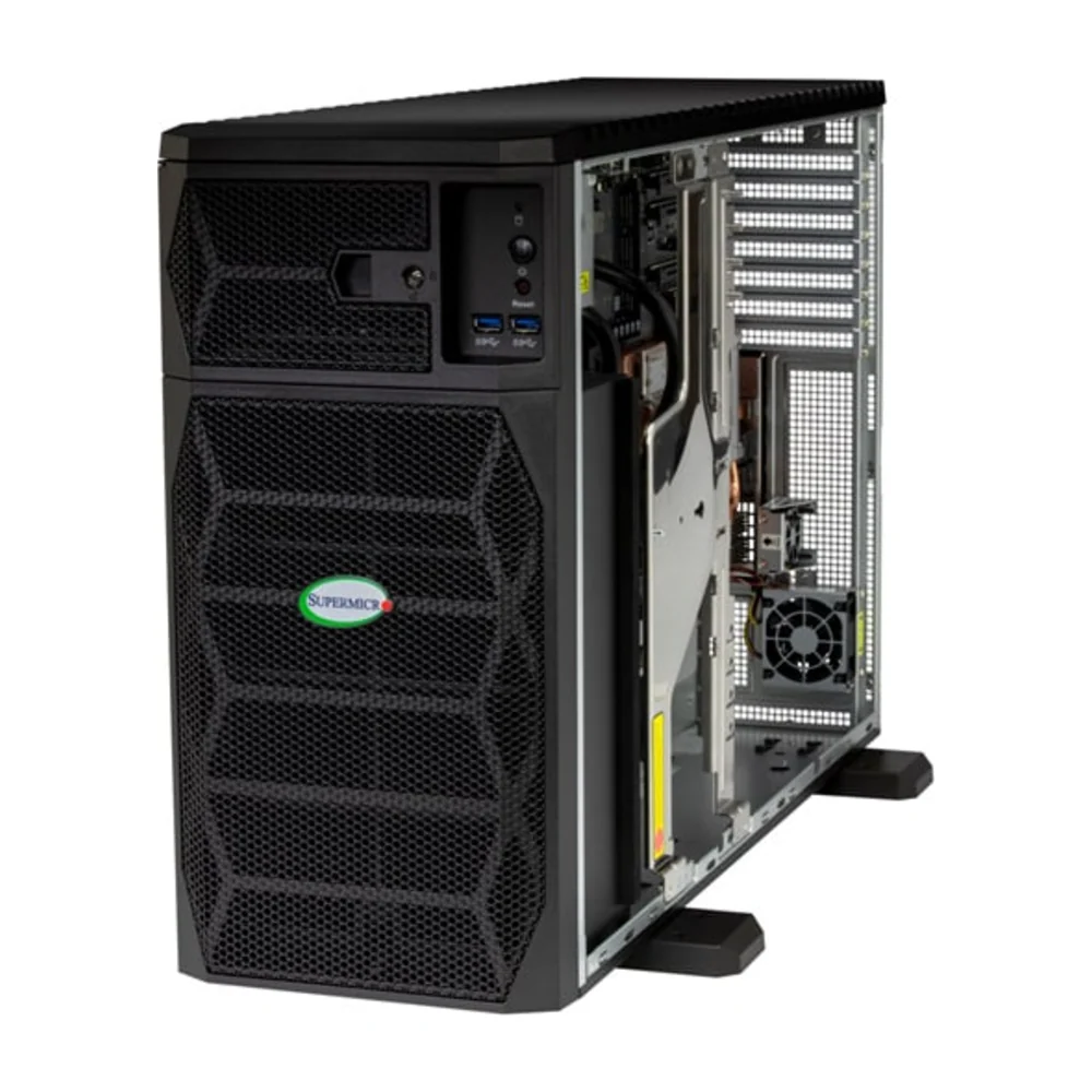 黑色 Supermicro 電腦機殼